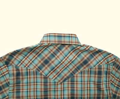 画像3: ペンドルトン 半袖 ウエスタン シャツ ターコイズ・ネイビー・タン S/Pendleton Shortsleeve Western Shirt