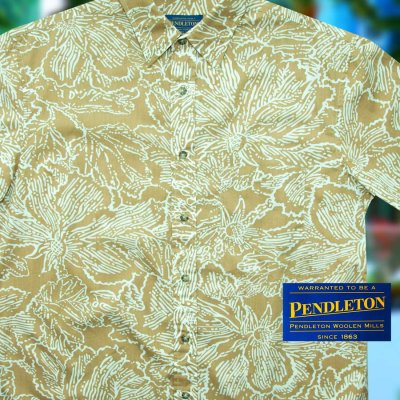 画像1: ペンドルトン キャンプ シャツ（半袖）M/Pendleton Short Sleeve Camp Shirt(Exploded Floral)