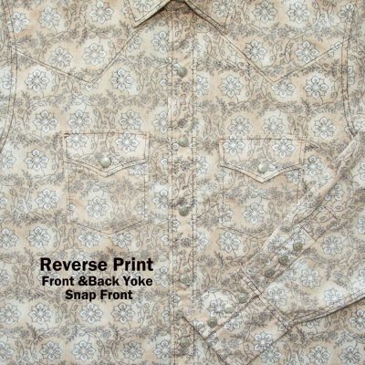 画像2: レジストル リバースプリント ウエスタンシャツ（長袖/ブラウン）S/Resistol Reverse Print Western Shirt(Brown)