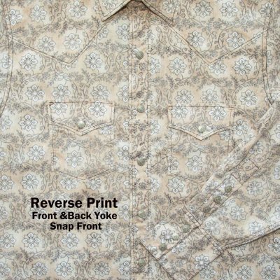 画像2: レジストル リバースプリント ウエスタンシャツ（長袖/ブラウン）S/Resistol Reverse Print Western Shirt(Brown)