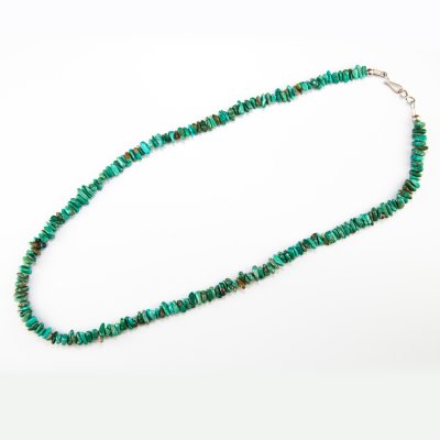 画像1: ナバホ族 ターコイズ ビーズ ネックレス（49cm）/Navajo Turquoise Beads Necklace