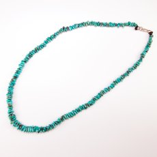 画像1: ナバホ族 ターコイズ ビーズ ネックレス（47cm）/Navajo Turquoise Beads Necklace (1)