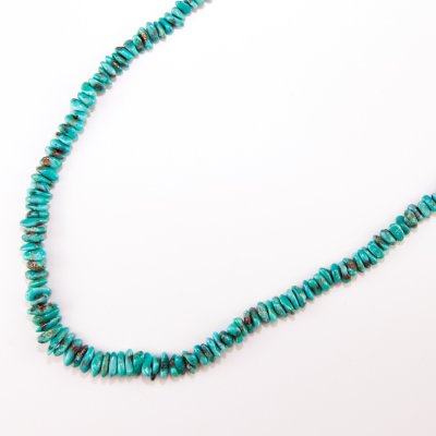 画像2: ナバホ族 ターコイズ ビーズ ネックレス（47cm）/Navajo Turquoise Beads Necklace