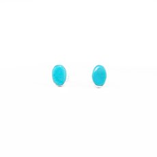 画像2: アメリカン ジュエリー ターコイズ&925シルバー ピアス/Turquoise Sterling Silver Earrings (2)