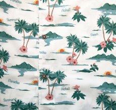 画像3: アロハシャツ ビーチ・パラダイス（クリーム）/Aloha Shirt(Cream) (3)