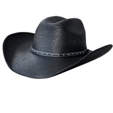 画像1: ブルハイド ウエスタン ストローハット カントリーストロング 30X（ブラック）大きいサイズもあり/Bullhide Western Straw Hat Country Strong 30X(Black) (1)