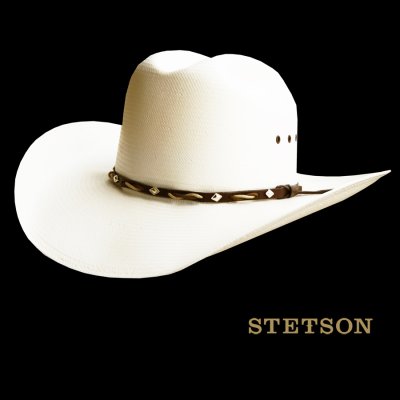 画像1: ステットソン 8X ストロー カウボーイハット（ナチュラル）大きいサイズ 62cm〜64cm/Stetson Western Straw Hat