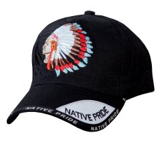 画像2: ネイティブプライド キャップ シャドウつき インディアンチーフ（ブラック）/Native Pride Cap Indian Chief (2)