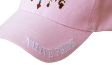 画像2: ネイティブプライド シャドウつき 刺繍 キャップ アメリカンイーグル＆フェザー（ ピンク）/Native Pride Cap American Eagle&Feather(Pink) (2)