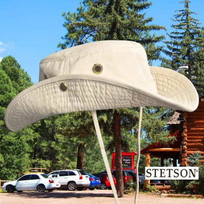 画像1: ステットソン アウトドアズマン スナップアップ パッカブル ハット（アイボリー）/Stetson Outdoorsman Hat (Ivory)