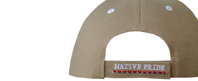 画像2: ネイティブプライド シャドウつき フェザー ロゴ 刺繍 キャップ（タン）/Native Pride Embroidered Cap Feather(Tan) 