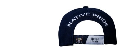 画像3: ネイティブプライド  シャドウつき 刺繍 キャップ フェザー ブルスカル（ネイビー）/Native Pride Embroidered Cap Feather Bull Skull(Navy)
