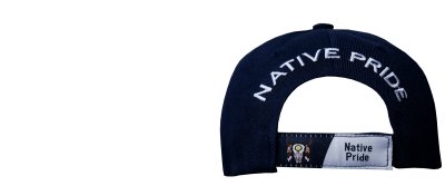 画像3: ネイティブプライド  シャドウつき 刺繍 キャップ フェザー ブルスカル（ネイビー）/Native Pride Embroidered Cap Feather Bull Skull(Navy)