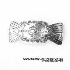 画像1: アメリカインディアン ナバホ族 スターリングシルバー バレッタ/Navajo Sterling Silver Barrette (1)