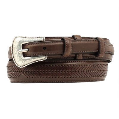 画像1: ノコナ レンジャー ベルト（アローレース・ブラウン）/Nocona Arrow Lace Ranger Belt(Brown)