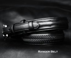 画像2: ノコナ レンジャー ベルト（アローレース・ブラック）/Nocona Arrow Lace Ranger Belt(Black) (2)