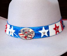画像5: ブルハイド アメリカ＆イーグル ウエスタン プレミアムウール ハット（シルバーベリー）/Bullhide Premium Wool Cowboy Hat(Silverbelly) (5)