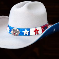 画像3: ブルハイド アメリカ＆イーグル ウエスタン プレミアムウール ハット（シルバーベリー）/Bullhide Premium Wool Cowboy Hat(Silverbelly) (3)