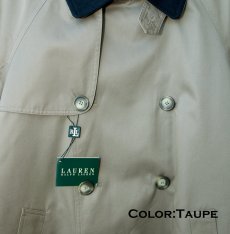 画像4: ラルフ ローレン トレンチ コート  ダブルブレスト ブラック・トープ/Lauren by Ralph Lauren Double-Breasted Trench Coat Black/Taupe(Men's)  (4)