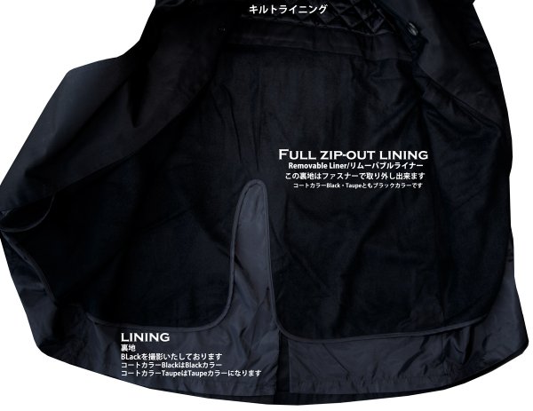 ラルフ ローレン トレンチ コート ダブルブレスト ブラック・トープ