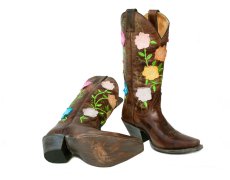 画像2: ジャスティン ブーツ フローラル 刺繍 ウエスタンブーツ（レディース）/Justin Boots Flowers Western Boots(Women's) (2)