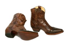 画像2: トニーラマ ウエスタンブーツ ショート ファスナー付き コニャック（レディース）/Tony Lama Western Boots Cognac(Women's) (2)