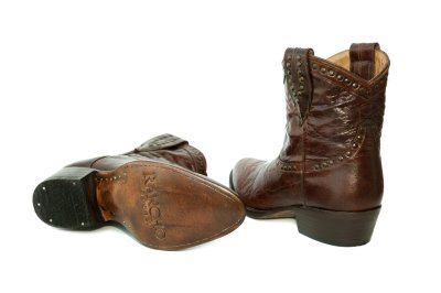 画像2: ランチョ ウエスタンブーツ ショート スタッズ  ブラウン（レディース）/Rancho Boots Western Short Boots Brown(Women's)