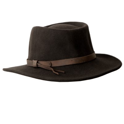 画像2: クラッシャブル＆ロールアップ ウールフェルト ハット（ブラウン）大きいサイズもあり/Twister Crushable Wool Felt Hat(Brown)