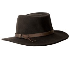 画像2: クラッシャブル＆ロールアップ ウールフェルト ハット（ブラウン）大きいサイズもあり/Twister Crushable Wool Felt Hat(Brown) (2)