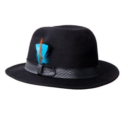 画像2: スティーブハービー ウール フェドラ ハット（ブラック）/Steve Harvey Wool Fedora Hat(Black)