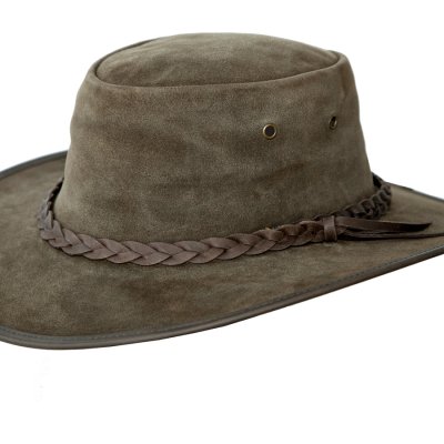 画像2: クラッシャブル・パッカブル レザー ハット（カーキ）/Crushable-Packable Leather Hat(Khaki)
