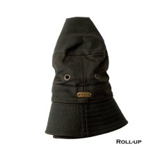 画像3: ステットソン パッカブル ロールアップ バケット ハット（ダークブラウン）/Stetson Packable Roll-up Bucket Hat (Brown) (3)
