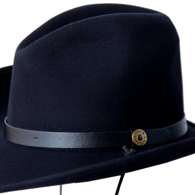 画像2: ステットソン クラッシャブル  ウール ハット（ブラック）あご紐つき S（54cm〜55cm）/Stetson Crushable Wool Hat (Black)