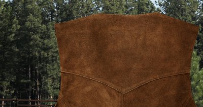 画像3: スカリー スナップフロント カーフスエード ベスト（ライトブラウン）S（身幅50cm）/Scully Calf Suede Leather Vest(Light Brown)