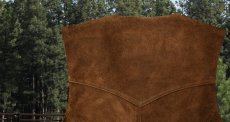 画像3: スカリー スナップフロント カーフスエード ベスト（ライトブラウン）S（身幅50cm）/Scully Calf Suede Leather Vest(Light Brown) (3)