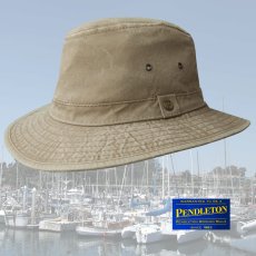 画像1: ペンドルトン キャンバス インディアナ ハット（タン）/Pendleton Canvas Indiana Hat(Tan) (1)