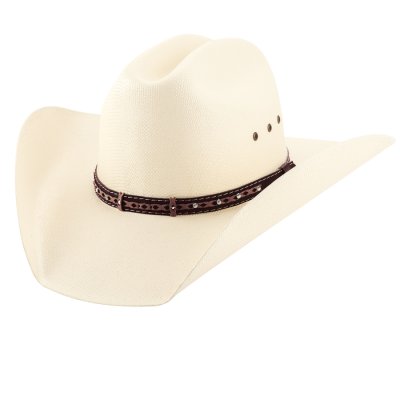 画像1: ウエスタン ストロー カウボーイ ハット（アイボリー）L/XL（58cm〜61cm）/Straw Cowboy Hat (Ivory)