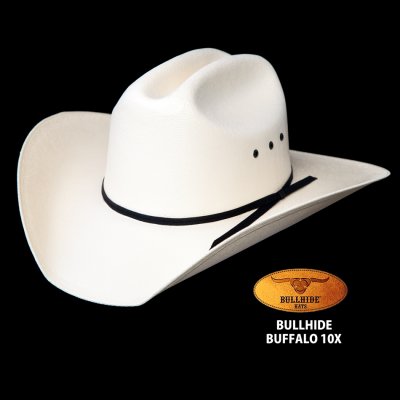 画像1: ブルハイド 10X ウエスタン カウボーイ ストロー ハット バッファロー（オフホワイト）/BULLHIDE Straw Cowboy Hat Buffalo(Off White)