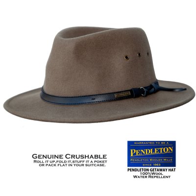 画像1: ペンドルトン ゲタウェイ ハット（トープ）大きいサイズもあり/Pendleton Getaway Hat(Taupe)