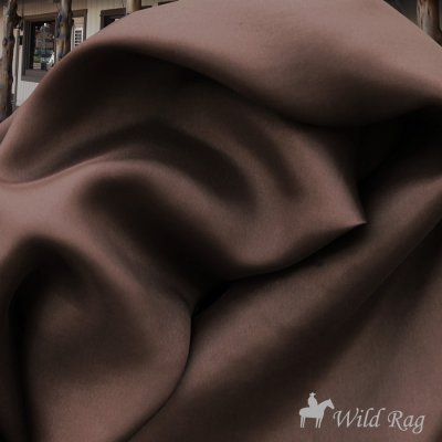 画像1: シルク スカーフ ワイルドラグ アメリカンカウボーイ大判スカーフ ソリッド ブラウン/100% Silk Wild Rags(Solid Brown)