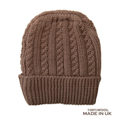画像1: 英国製 メリノウール ニット キャップ（ブラウン）/Peregrine Merino Wool Knit Cap(Brown)
