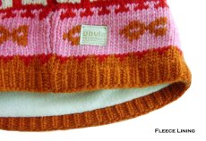 画像2: ブラ ラムウール ニット キャップ フリースライニングつき（ピンク）/Bula Lambswool Knit Cap(Pink) (2)
