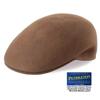 画像1: ペンドルトン ピュアー バージン ウール カフリーキャップ ハンチングキャップ（タン）/Pendleton Cuffley Cap(Tan)