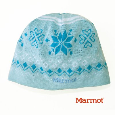 画像1: マーモット ニット キャップ フリースライニングつき（ブルースカイ）/Marmot Knit Cap(Bluesky)