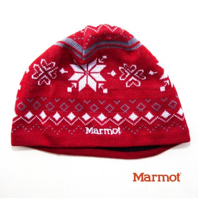 画像1: マーモット ニット キャップ フリースライニングつき（ファイアー）/Marmot Knit Cap(Fire)