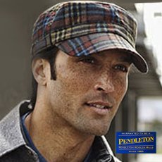 画像7: ペンドルトン キャップ（レッド・ブラックチェック）/Pendleton Cap(Red/Black Check) (7)