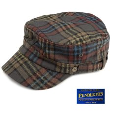 画像4: ペンドルトン キャップ（レッド・ブラックチェック）/Pendleton Cap(Red/Black Check) (4)