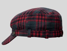 画像2: ペンドルトン キャップ（レッド・ブラックチェック）/Pendleton Cap(Red/Black Check) (2)