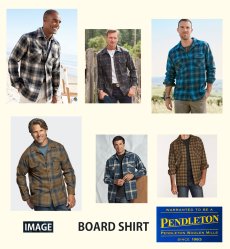 画像2: ペンドルトン ウールシャツ ビンテージフィット ボードシャツ クラレット・タン XXS・XS/Pendleton Vintage Fit Board Shirt Claret Tan (2)