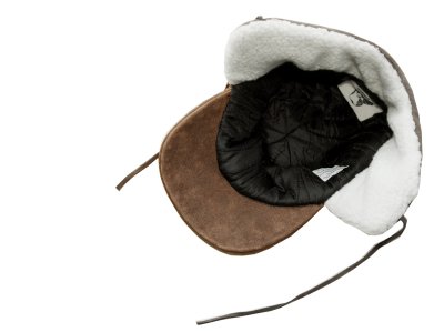 画像3: マッド ボンバー イヤーフラップ ディストレストレザー キャップ（ビンテージ ブラウン）/Mad Bomber Distressed Leather Hat with earflaps(Brown)